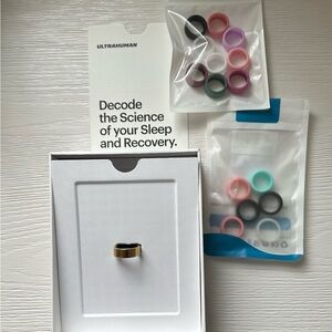 Ultrahuman Air Bionic Gold Wellness Ring- used/good condition